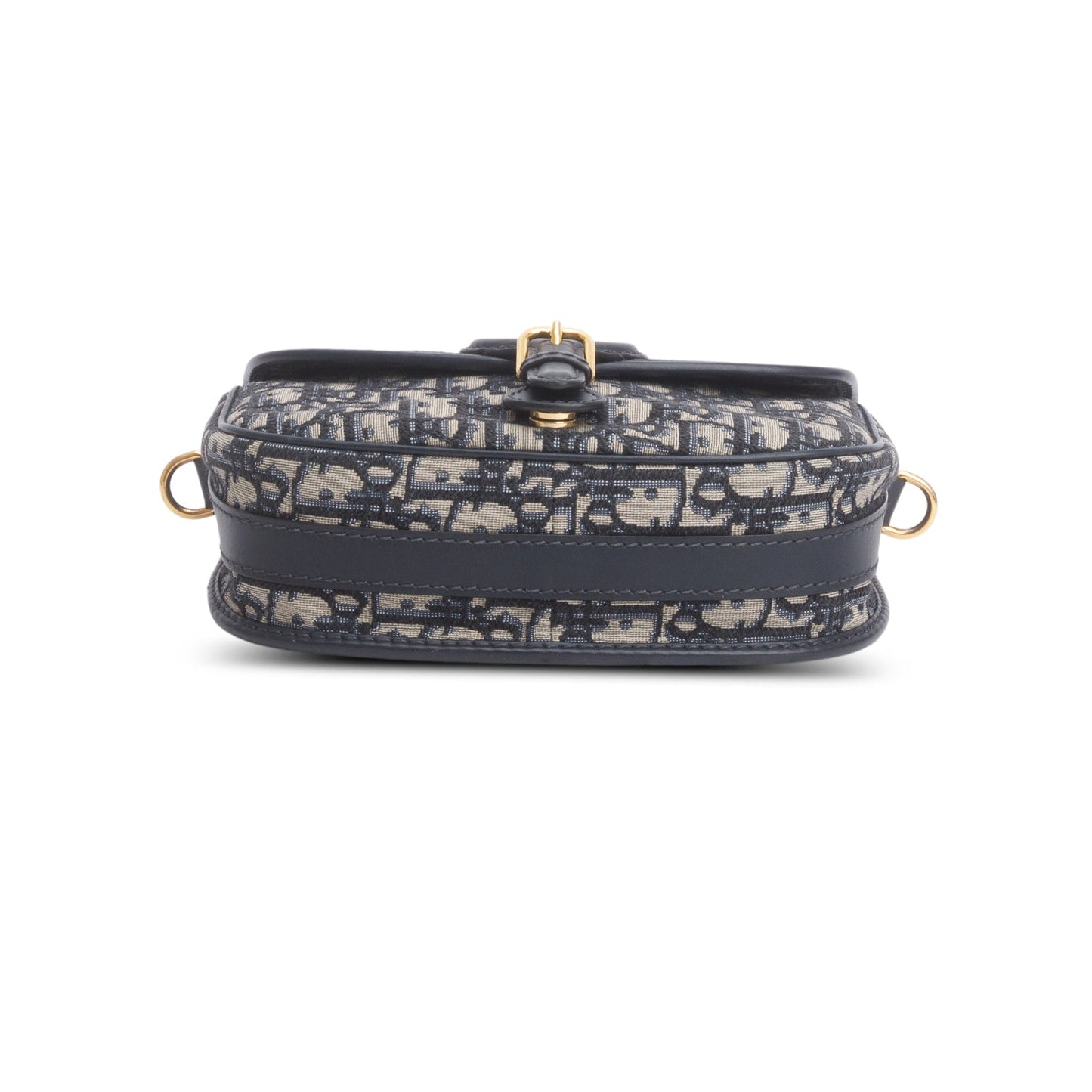 Christian Dior 2020 Blue Oblique Jacquard Medium Bobby Bag