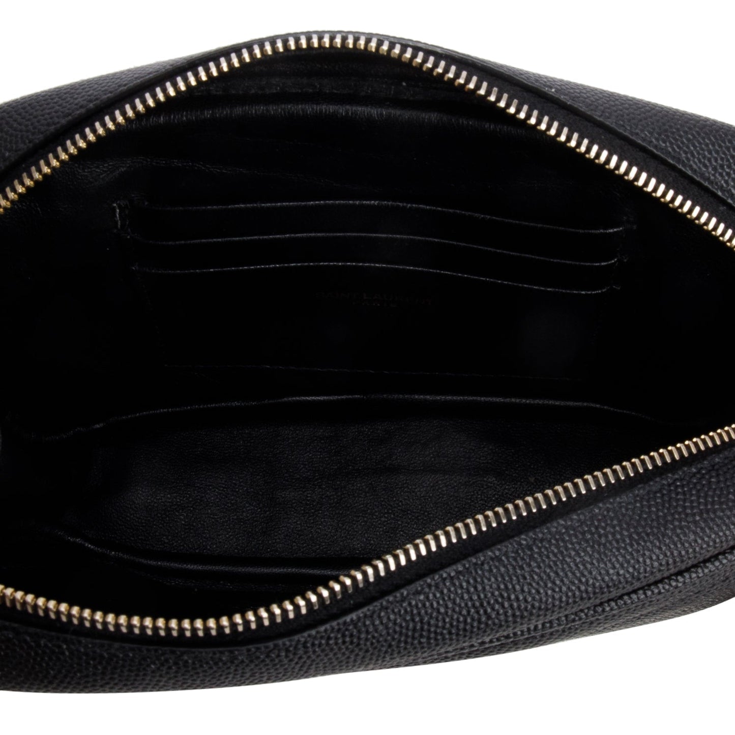Saint Laurent Black Quilted Calfskin Matelasse Leather Mini Lou Camera Bag