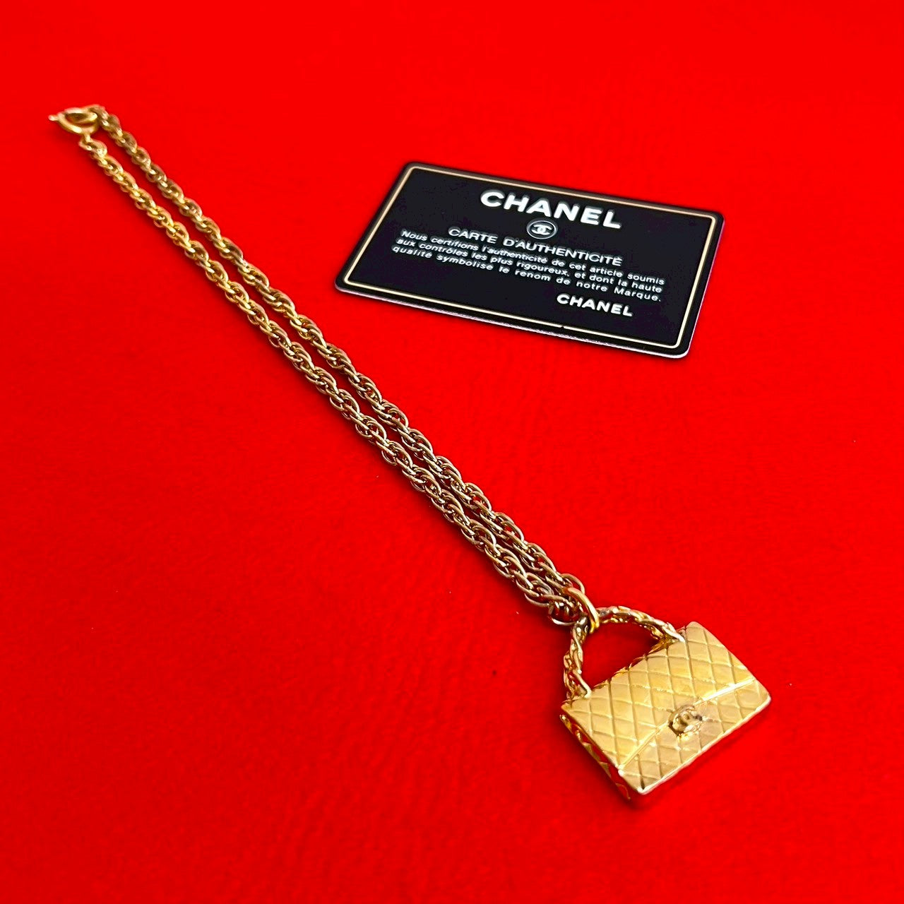 CHANEL Necklace Gold Plated gold
