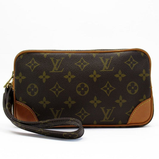 Louis Vuitton Brown Canvas Marly clutch bag