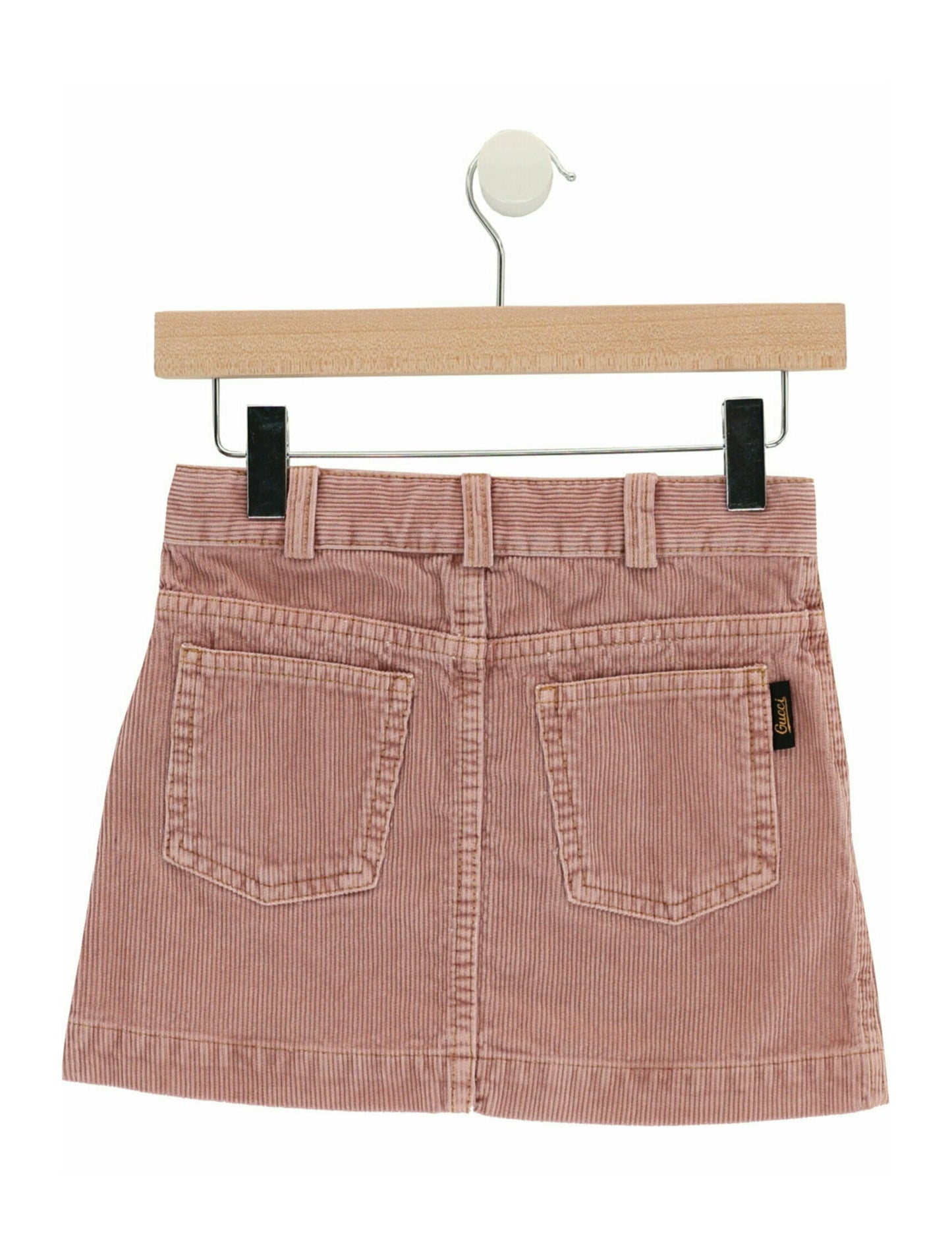 Gucci Girls Corduroy Horsebit Skirt
