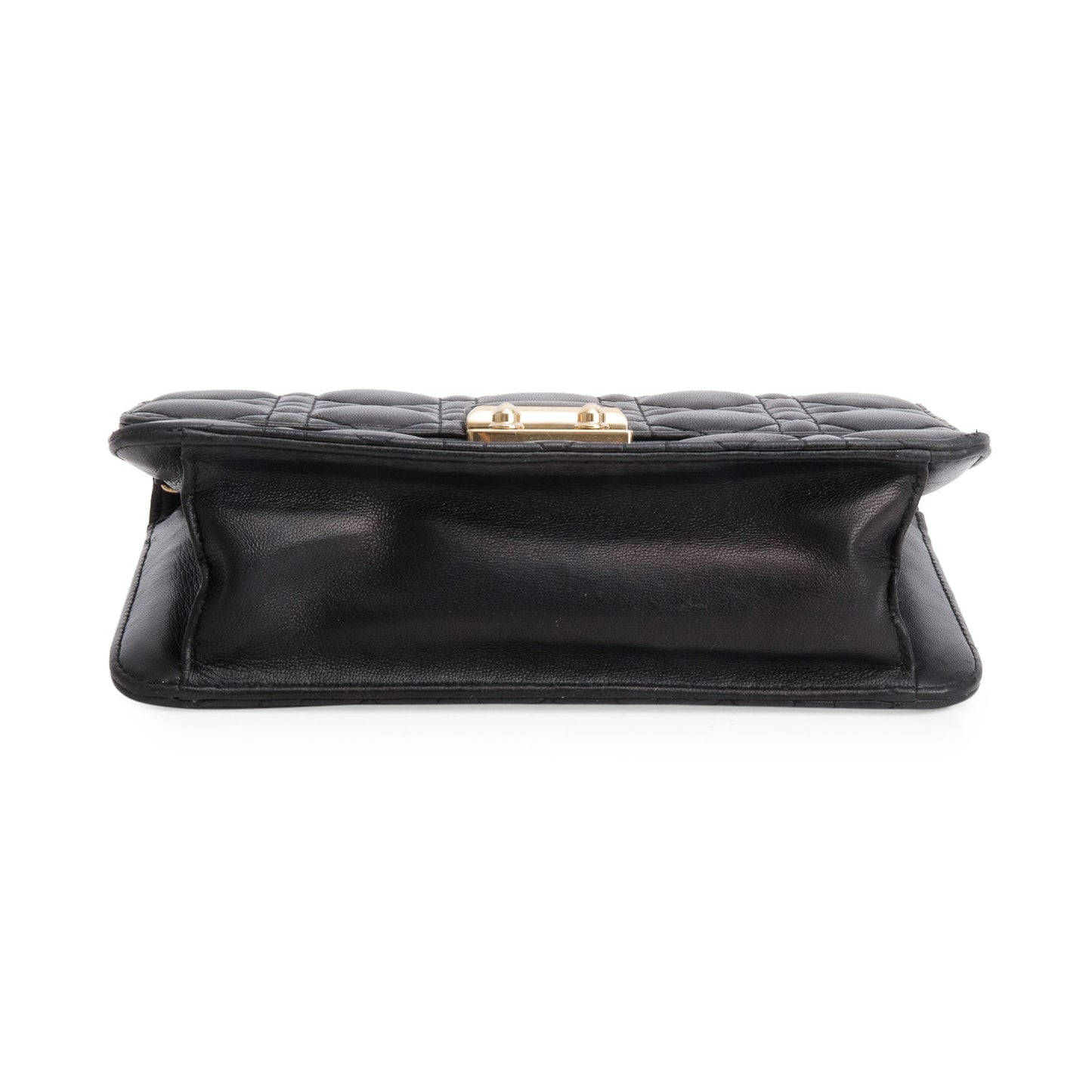 Christian Dior Black Lambskin Cannage Miss Dior Promenade Pouch