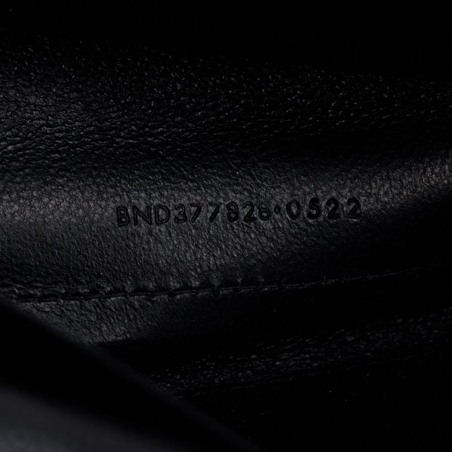 Saint Laurent 2022 Black Grain De Poudre Cassandre Envelope Chain Wallet