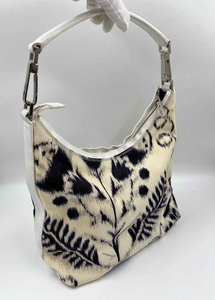 Gucci Leather Canvas Shoulder Bag Style 3