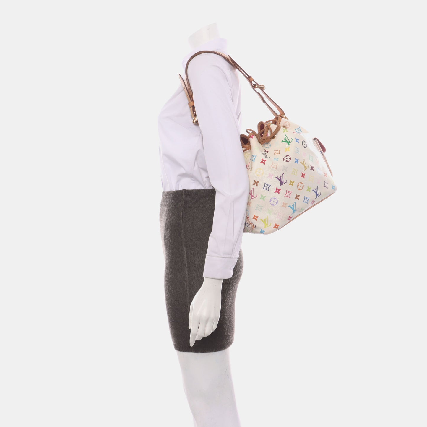 Louis Vuitton x Takashi Murakami Néonoé Medium White Multicolor