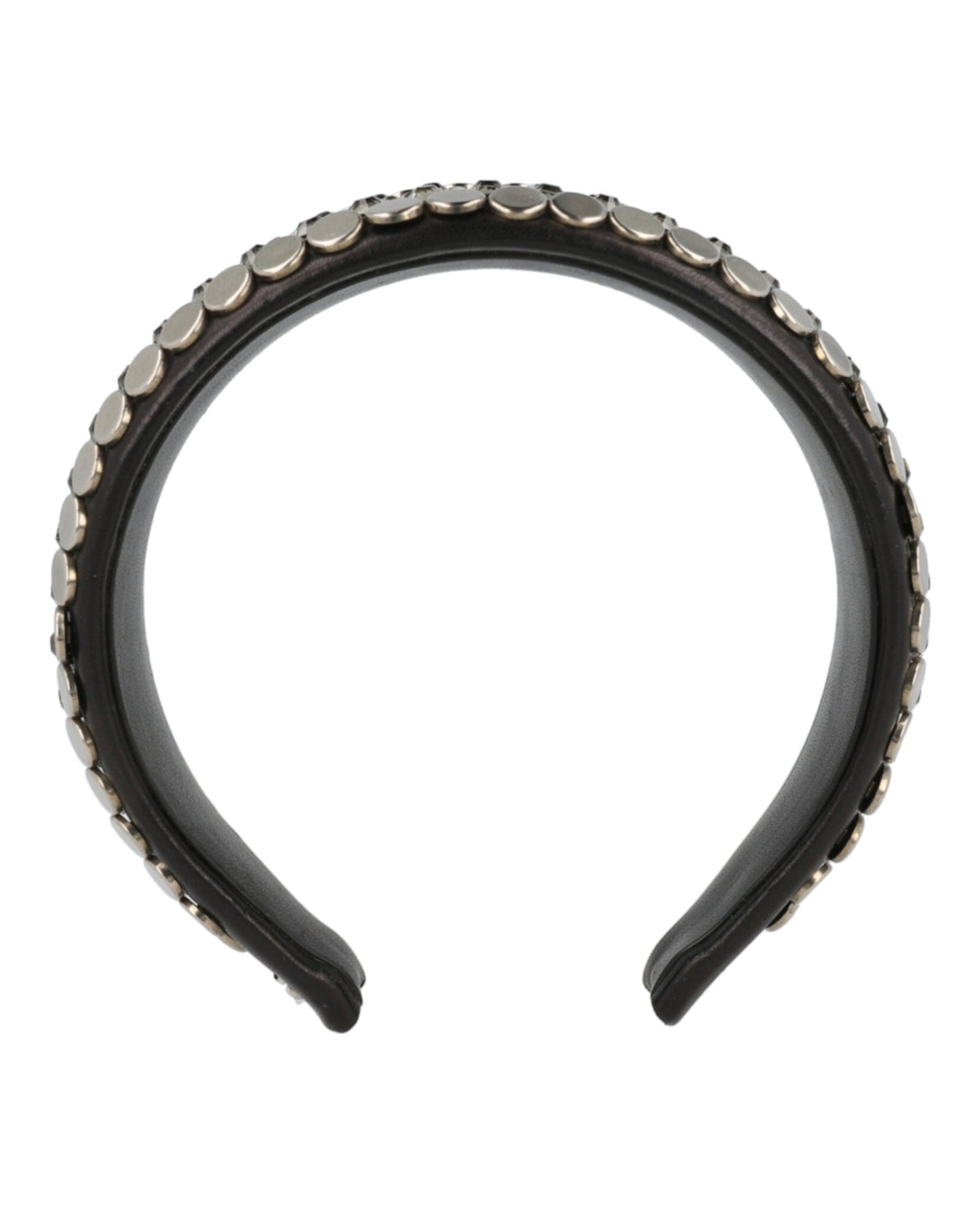 Gucci Womens Beaded Leather Headband