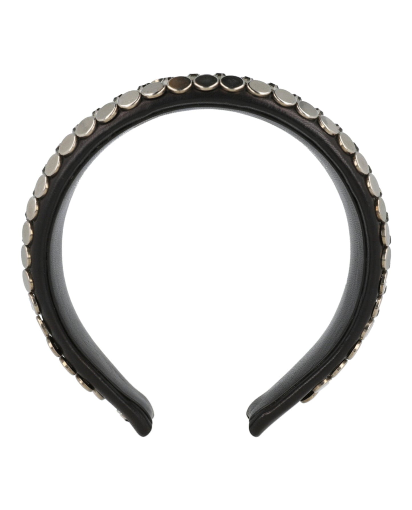 Gucci Womens Beaded Leather Headband