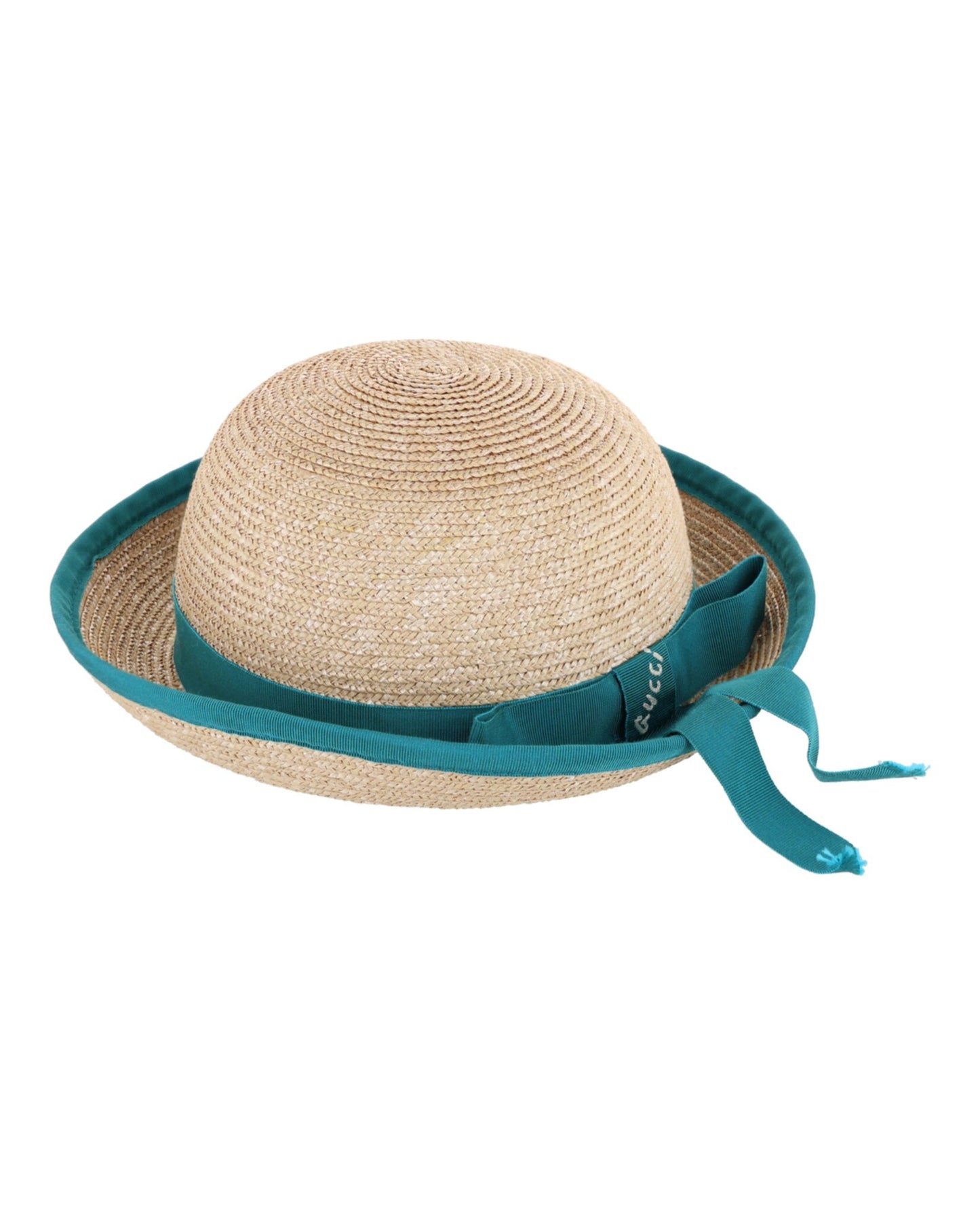 Gucci Girls Bow Straw Hat