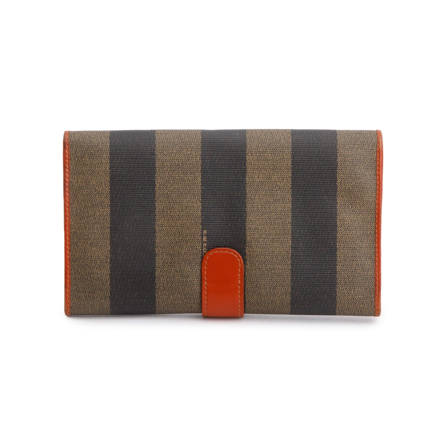 Fendi Vintage Pequin Long Bi-Fold Wallet