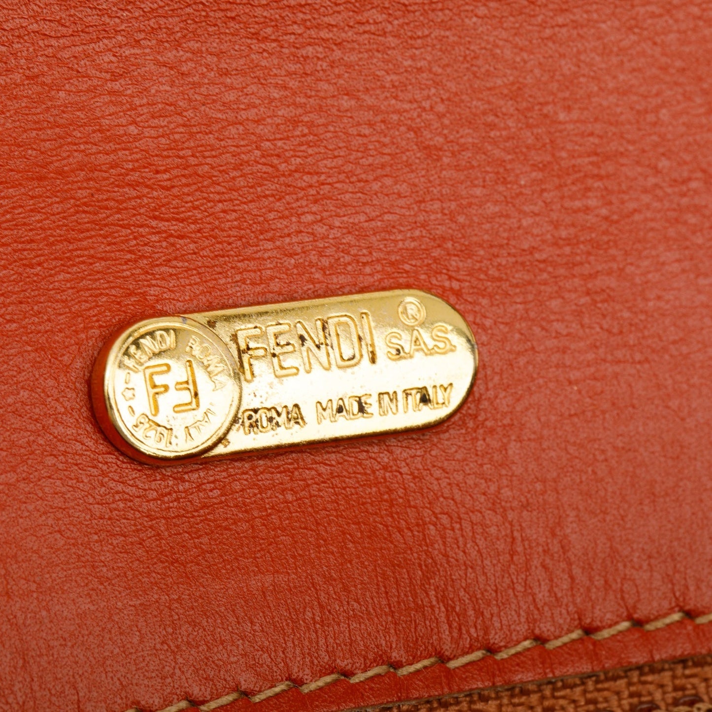 Fendi Vintage Pequin Long Bi-Fold Wallet