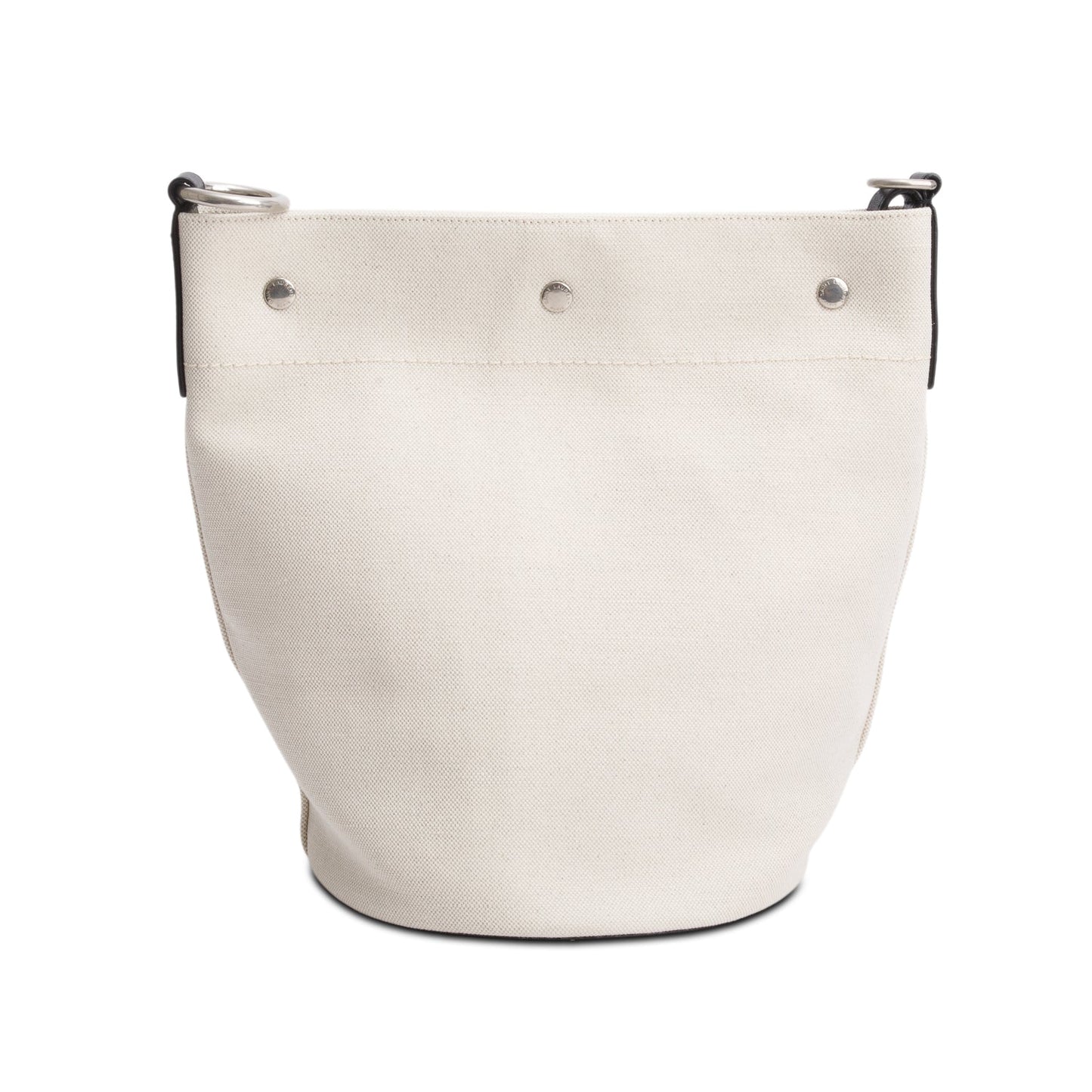 Saint Laurent 2022 Beige Linen Rive Gauche Bucket Bag