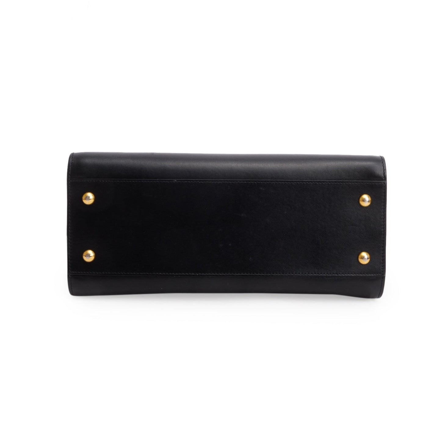 Saint Laurent Black Calfskin Leather Baby Cabas Tote Bag