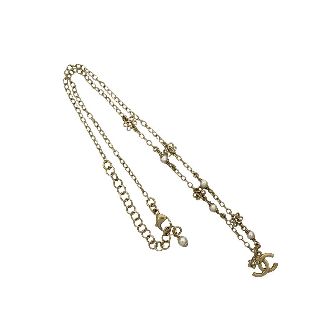 CHANEL Necklace Gold Plated gold