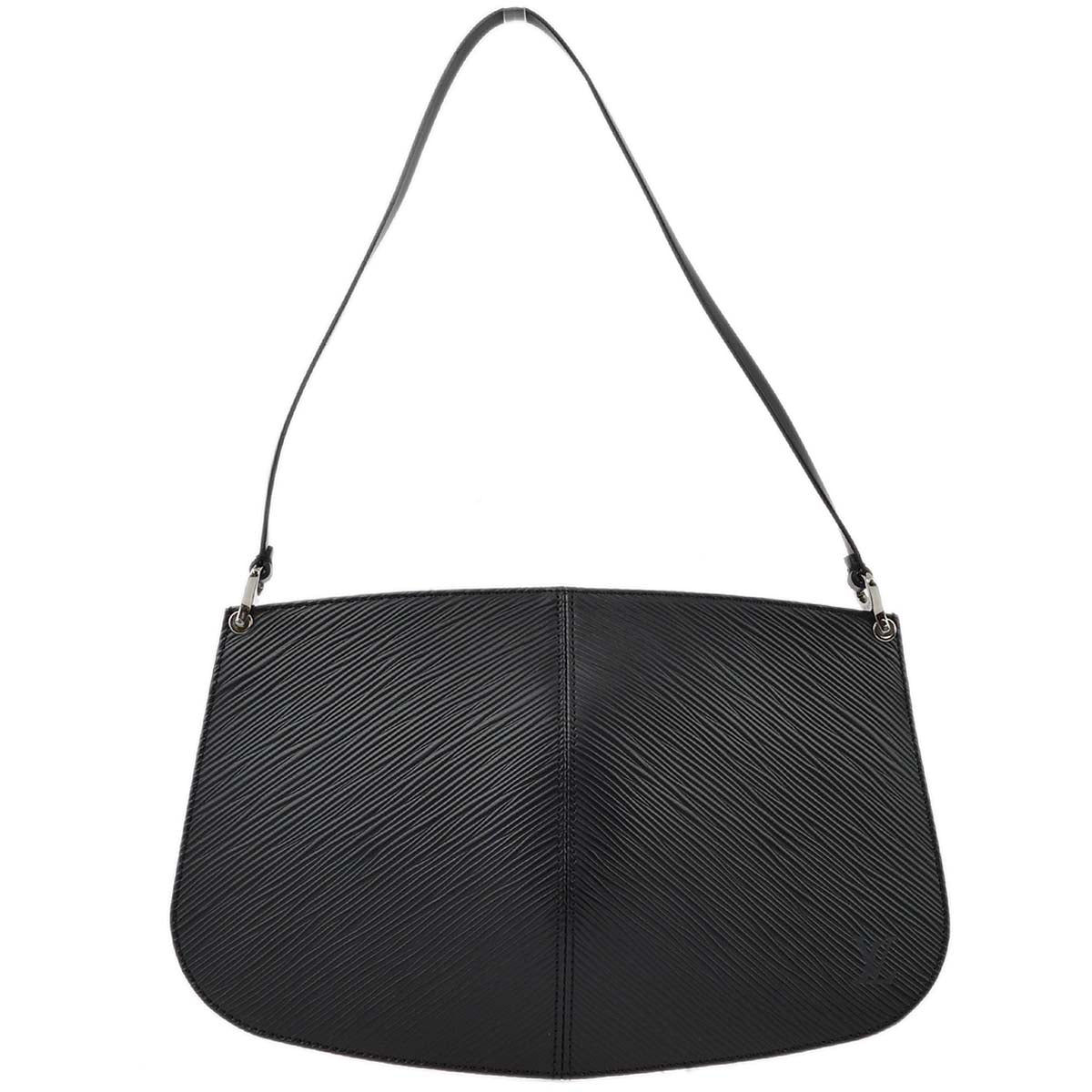 Louis Vuitton Black Epi Pochette Demi-lune Handbag M52622