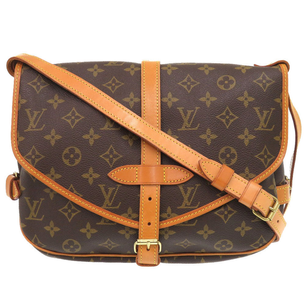LOUIS VUITTON Shoulder Bag M42256 Monogram canvas Brown Monogram Saumur 30 Women
