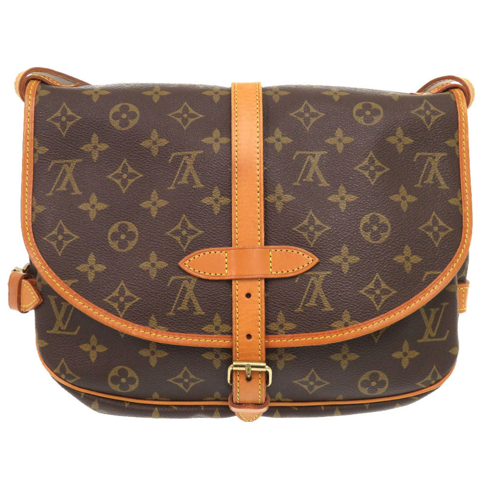LOUIS VUITTON Shoulder Bag M42256 Monogram canvas Brown Monogram Saumur 30 Women