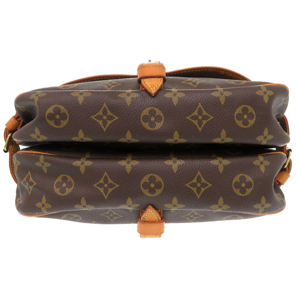 LOUIS VUITTON Shoulder Bag M42256 Monogram canvas Brown Monogram Saumur 30 Women