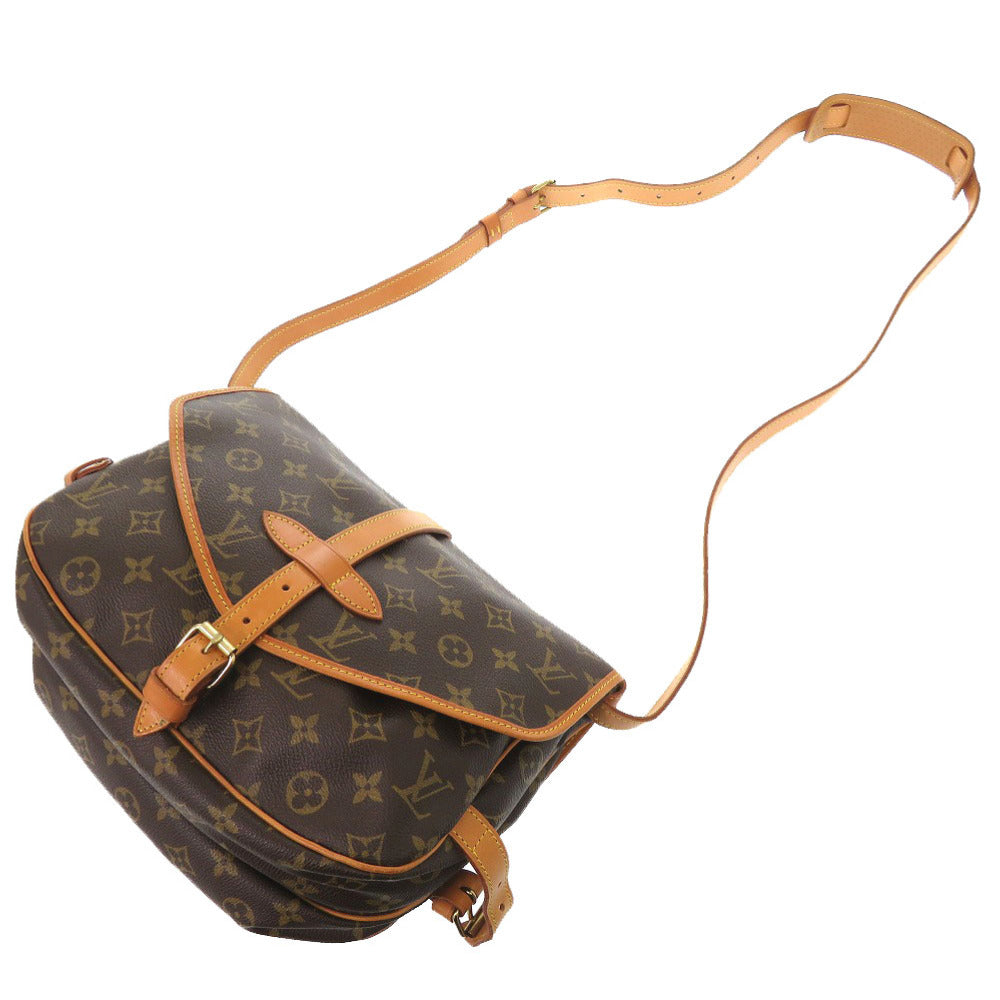 LOUIS VUITTON Shoulder Bag M42256 Monogram canvas Brown Monogram Saumur 30 Women