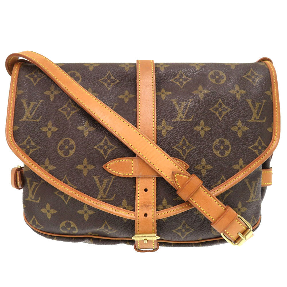 LOUIS VUITTON Shoulder Bag Monogram canvas Brown Monogram Saumur 30 Women