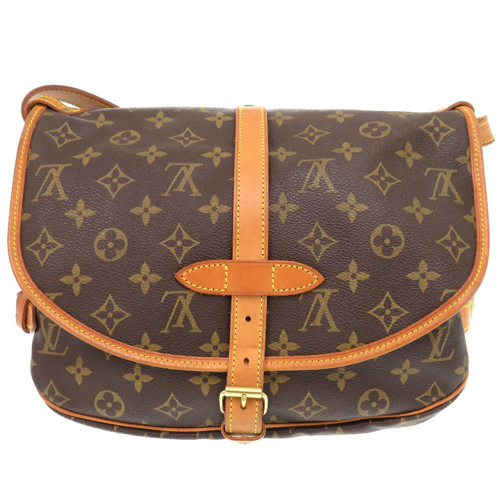 LOUIS VUITTON Shoulder Bag Monogram canvas Brown Monogram Saumur 30 Women