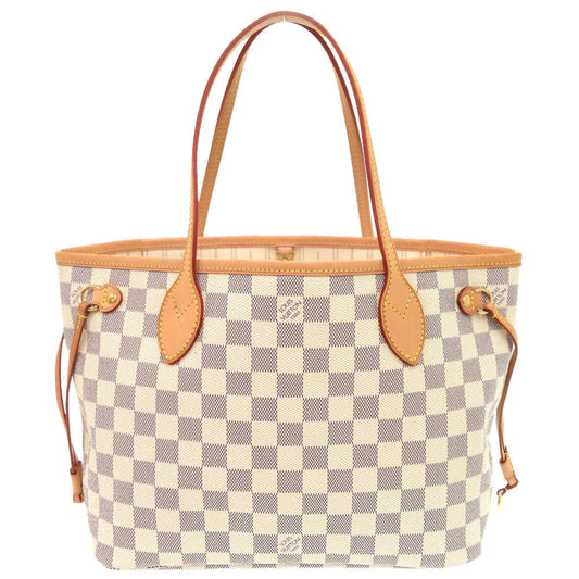 LOUIS VUITTON Tote Bag N51110 Damier Azur Canvas white Damier Azur Never full PM