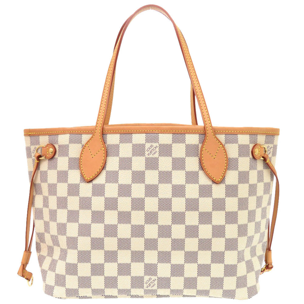 LOUIS VUITTON Tote Bag N51110 Damier Azur Canvas white Damier Azur Never full PM