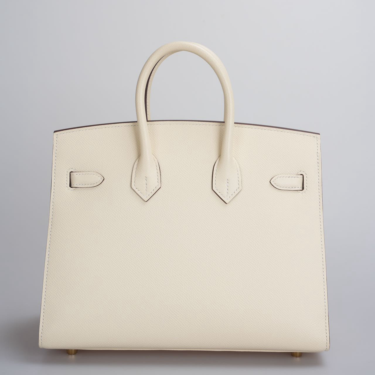 Hermes Birkin 25cm Sellier Bag in Nata Epsom Leather With Gold Hardware From