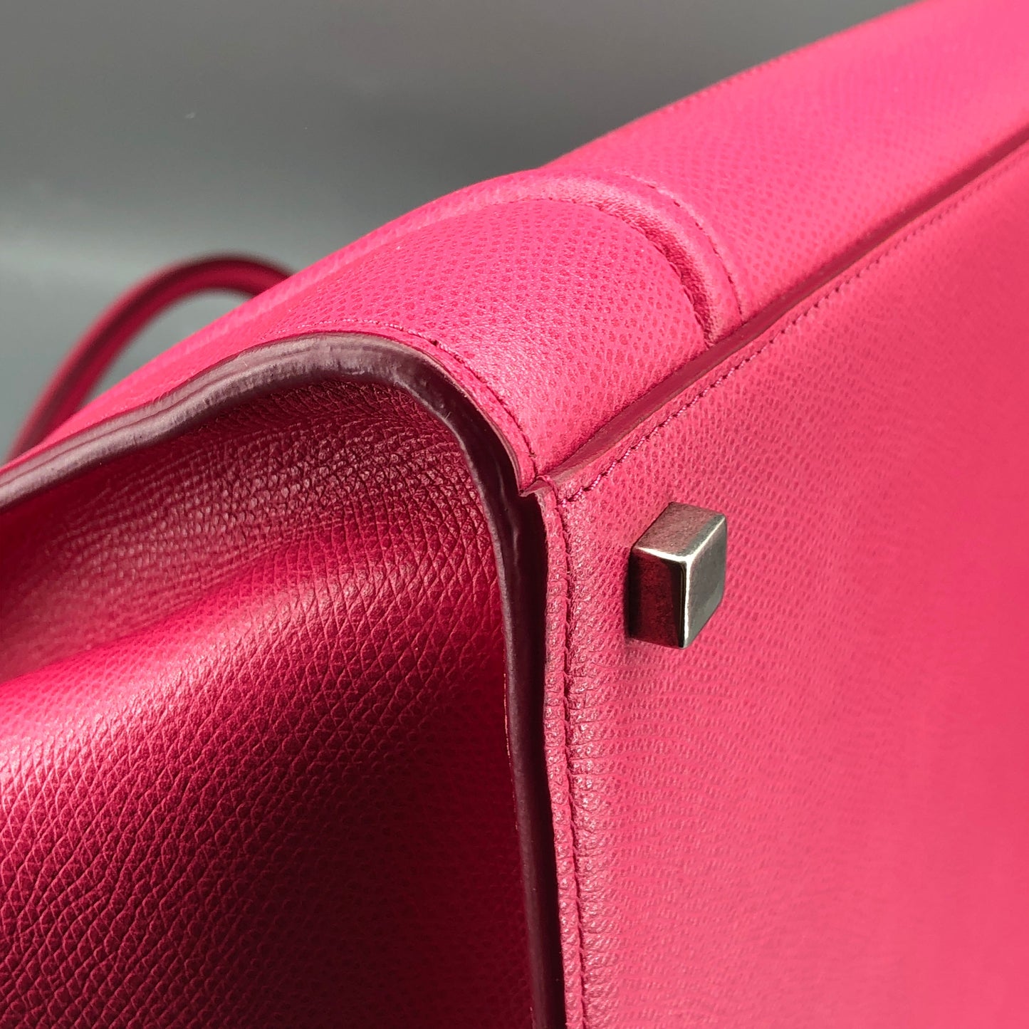 Celine Pink Calf Leather Phantom Luggage Tote Bag