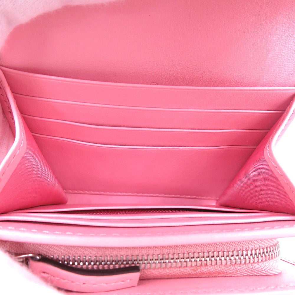 GUCCI Bifold Wallet 598629 leather pink Compact wallet GG Marmont Women