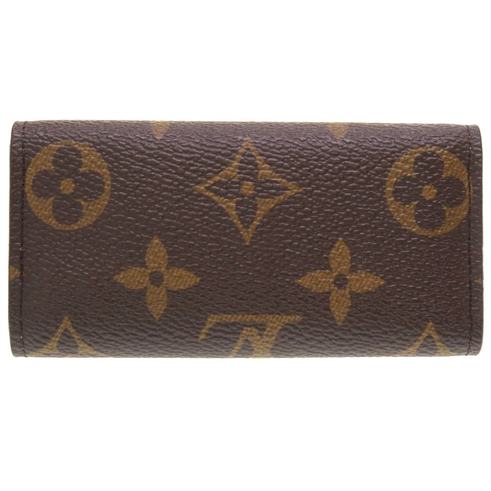 LOUIS VUITTON Key case Key holder Monogram canvas Brown 4 hooks Monogram Multicles4 Women