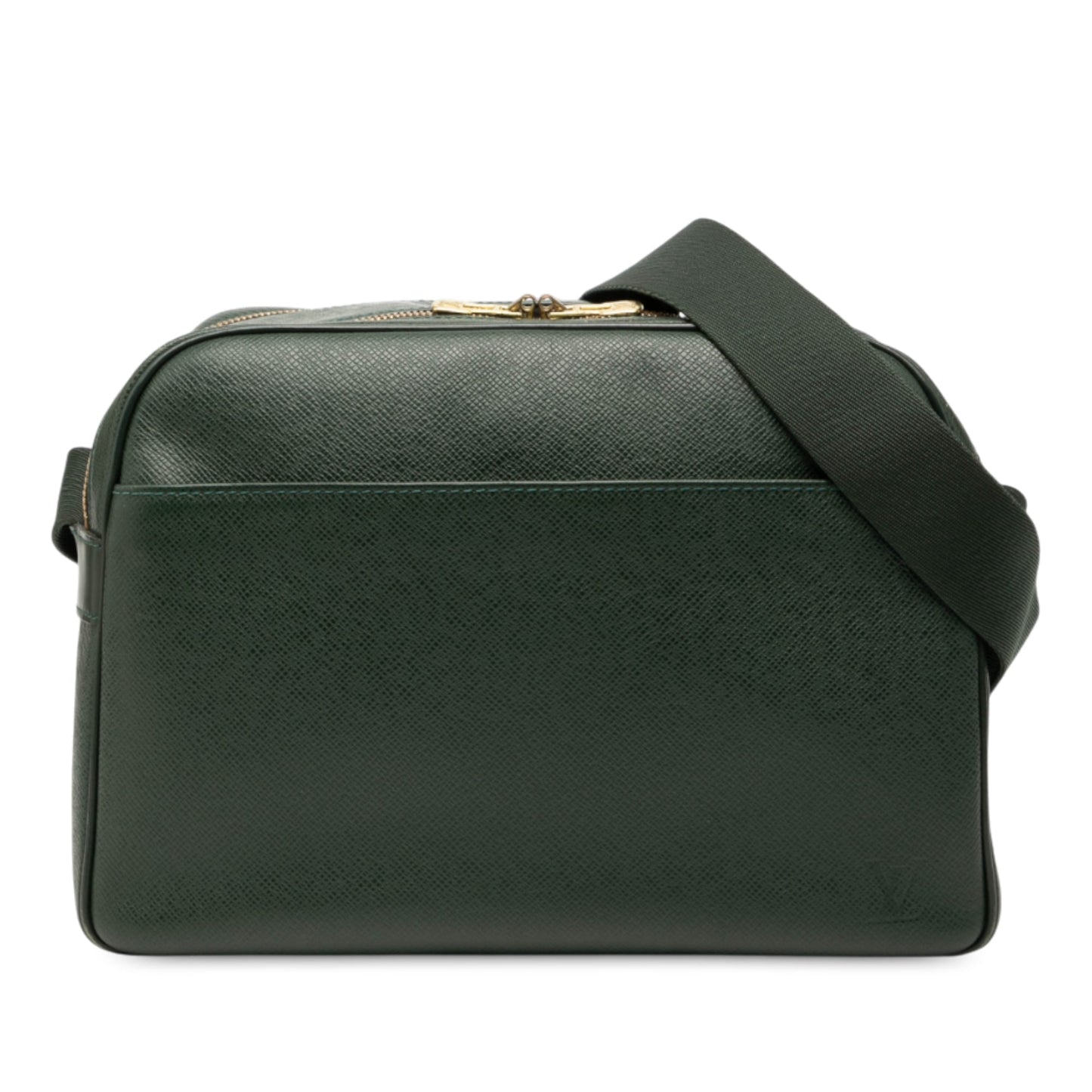 Dark Green Louis Vuitton Taiga Reporter PM Crossbody Bag