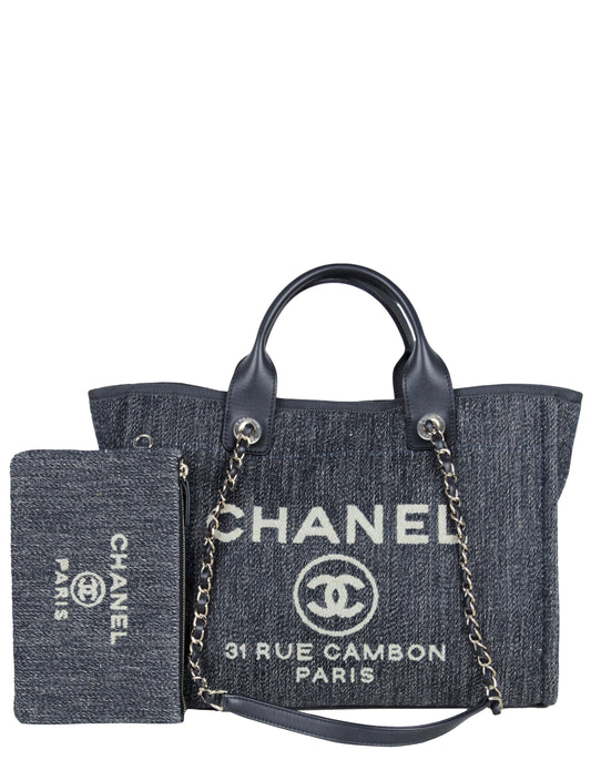 Chanel Mixed Fibers Small Deauville Tote Bag