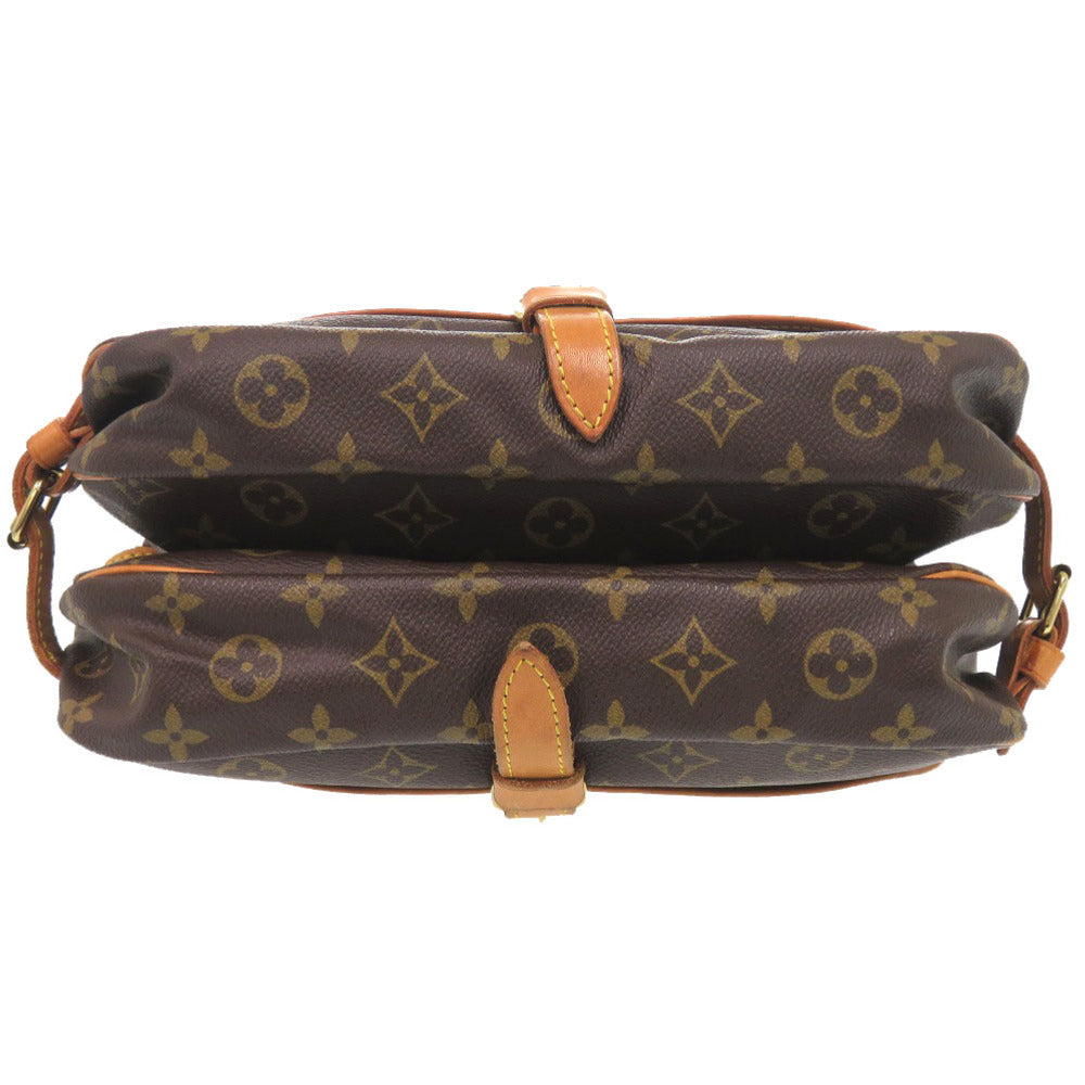 LOUIS VUITTON Shoulder Bag M42256 Monogram canvas Brown Monogram Saumur 30