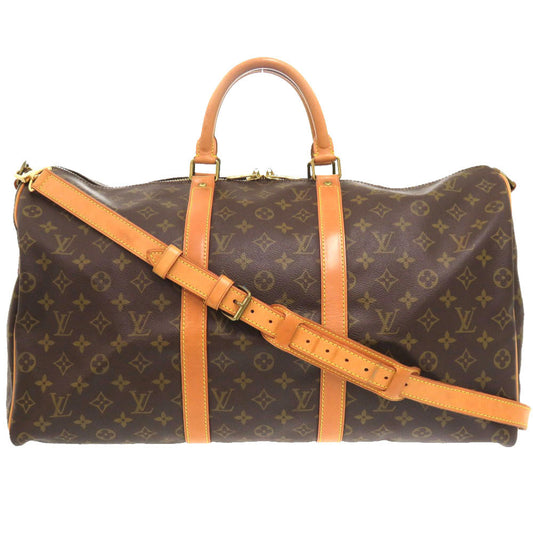 LOUIS VUITTON Boston Duffel bag M41416 Monogram canvas Brown Monogram Keepall bandouliere50 mens