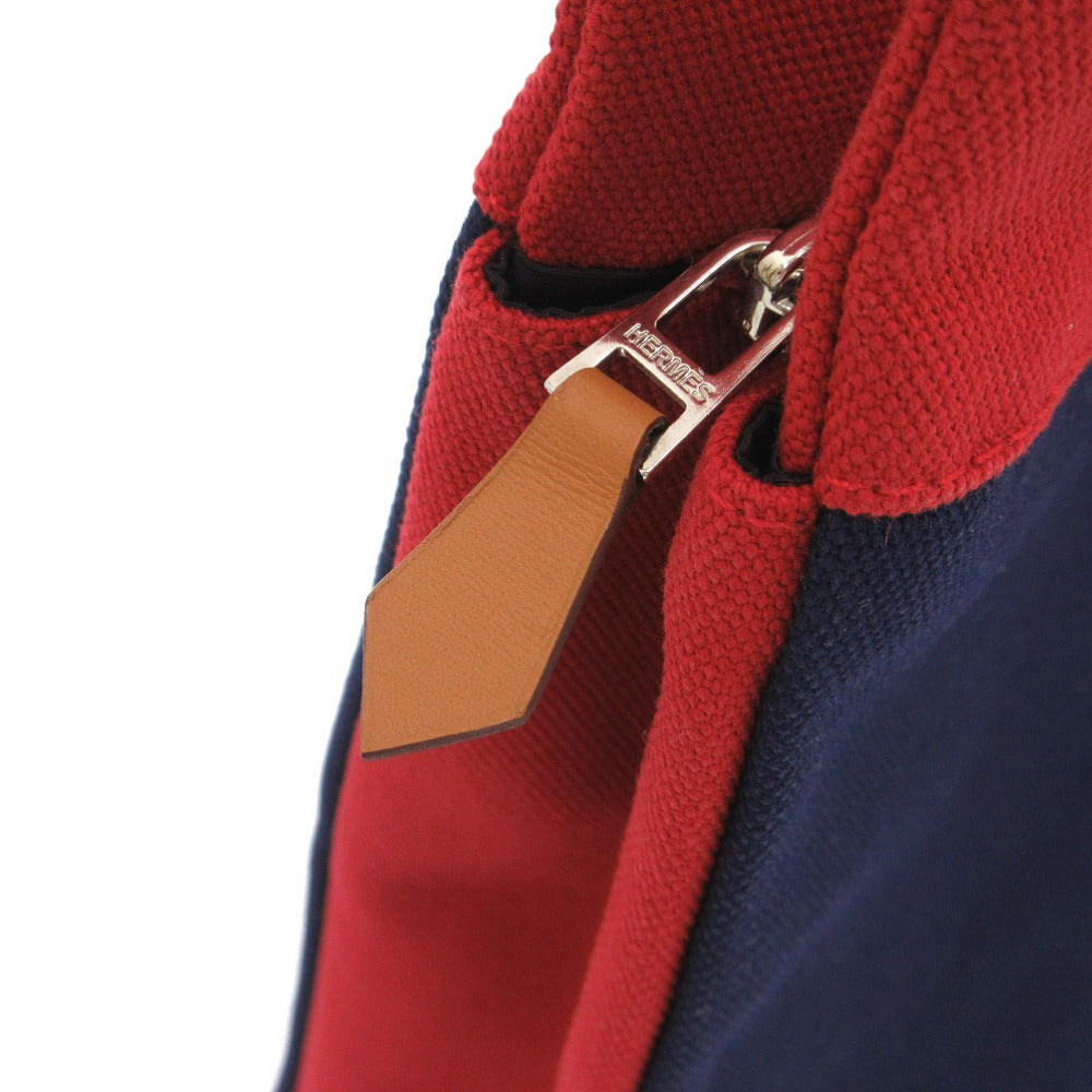 HERMES Clutch bag 456116 Canvas, Cotton Navy Jimetu Jumping High Case mens Used