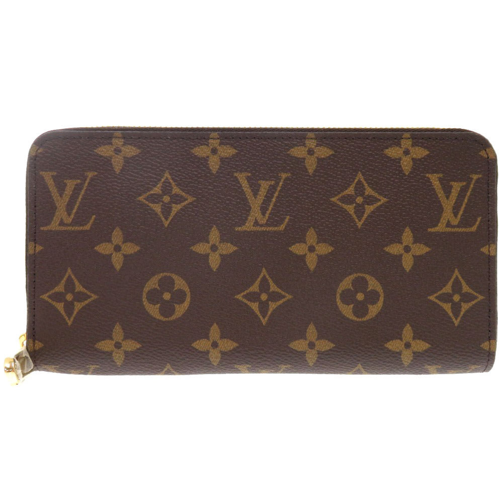 LOUIS VUITTON Long Wallet Purse M42616 Monogram canvas Brown Zip Around Monogram Zippy wallet Women