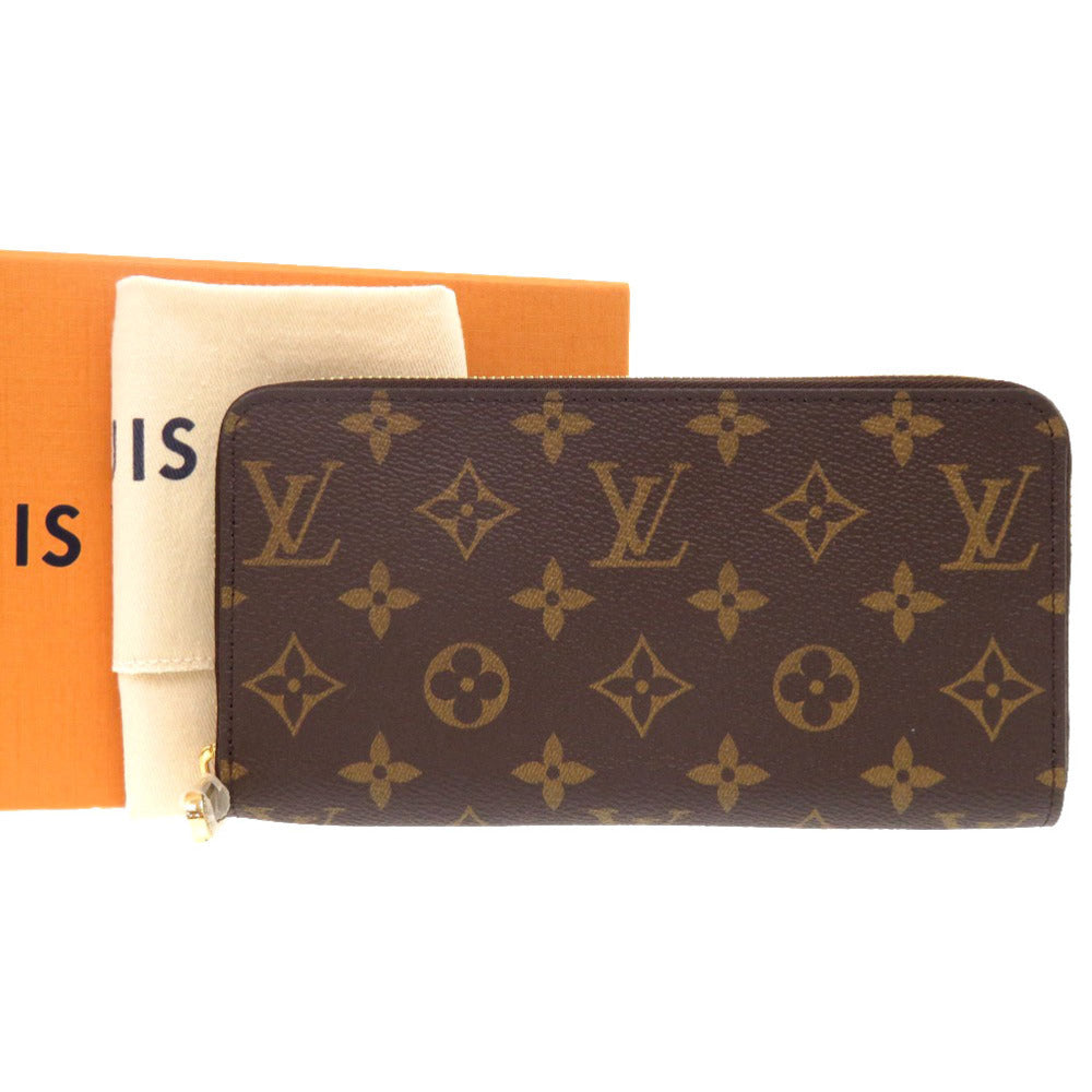 LOUIS VUITTON Long Wallet Purse M42616 Monogram canvas Brown Zip Around Monogram Zippy wallet Women