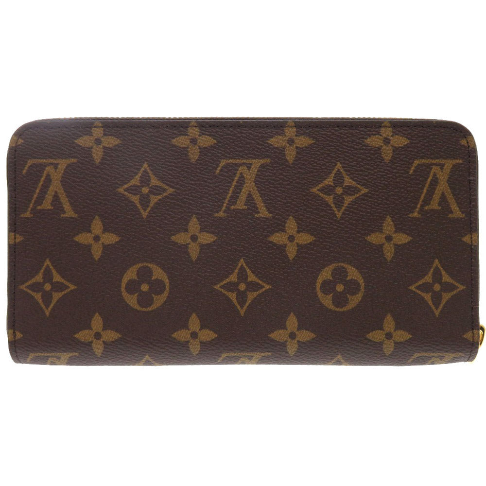 LOUIS VUITTON Long Wallet Purse M42616 Monogram canvas Brown Zip Around Monogram Zippy wallet Women
