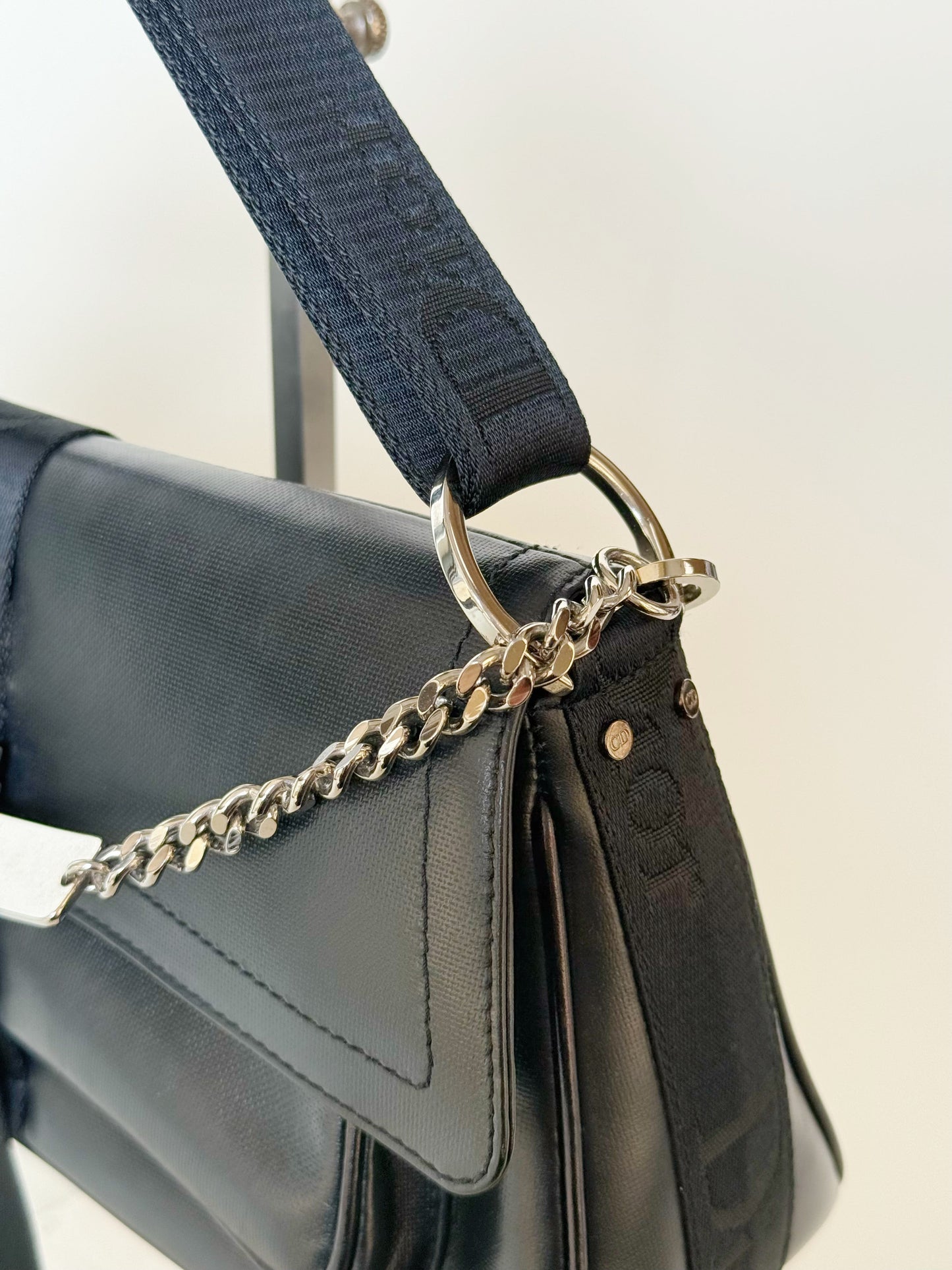 Christian Dior Crystal-Embellished Hardcore Shoulder Bag