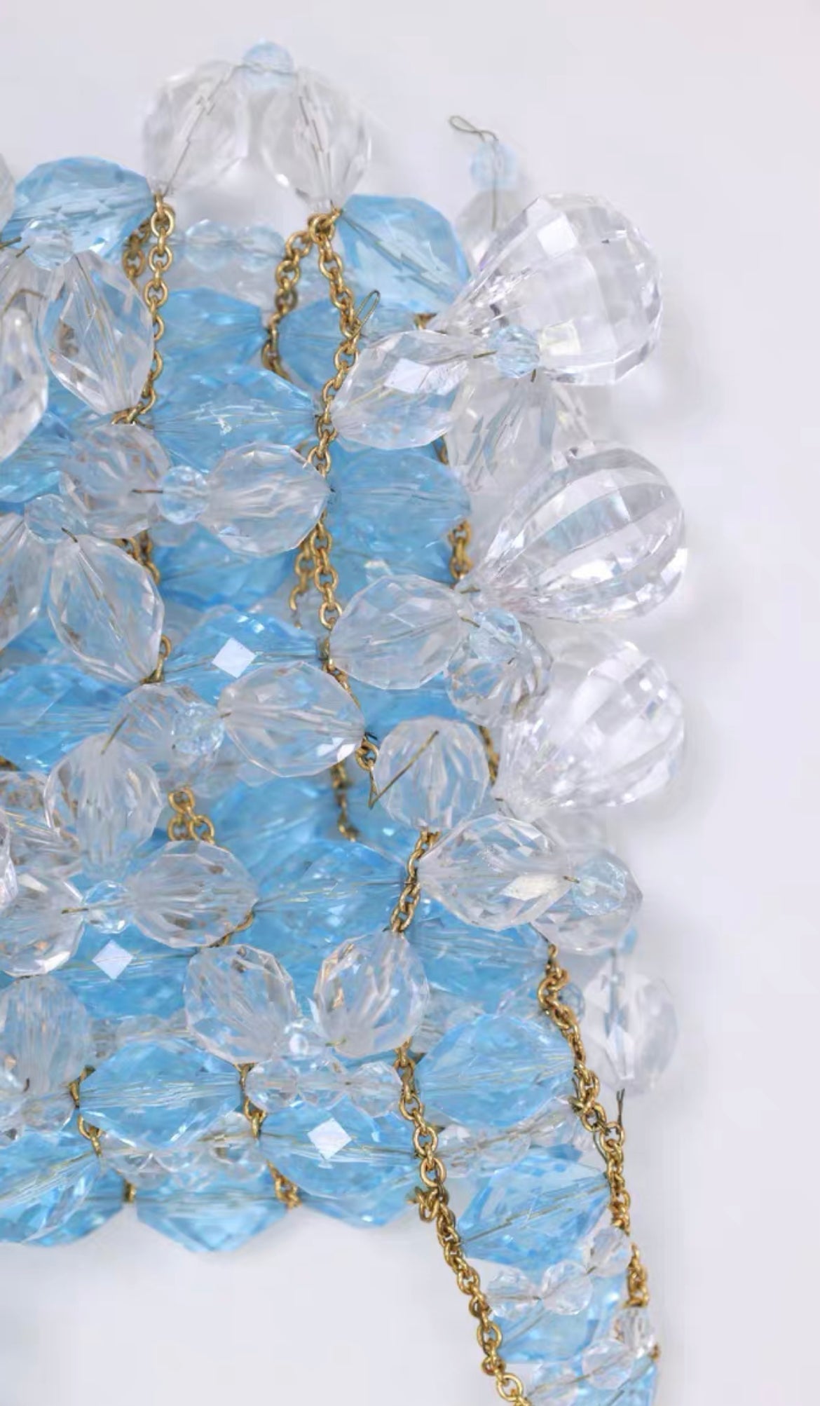 Chanel 1997 Runway  Rare Blue Clutch Minaudière Bag