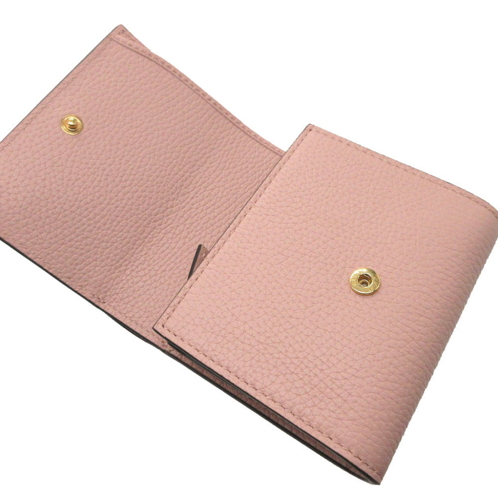 GUCCI Bifold Wallet 745981 leather pink Compact wallet Horsebit Women