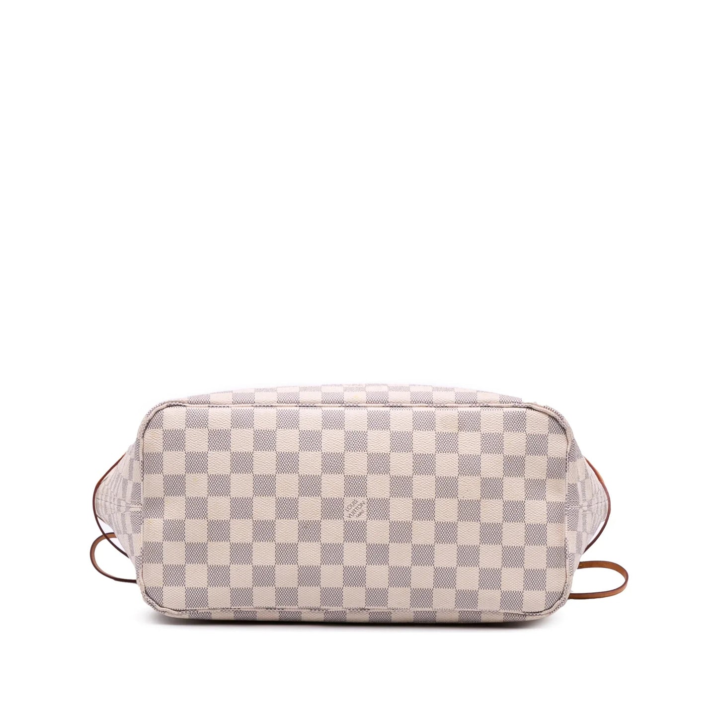White Louis Vuitton Damier Azur Neverfull MM Tote Bag