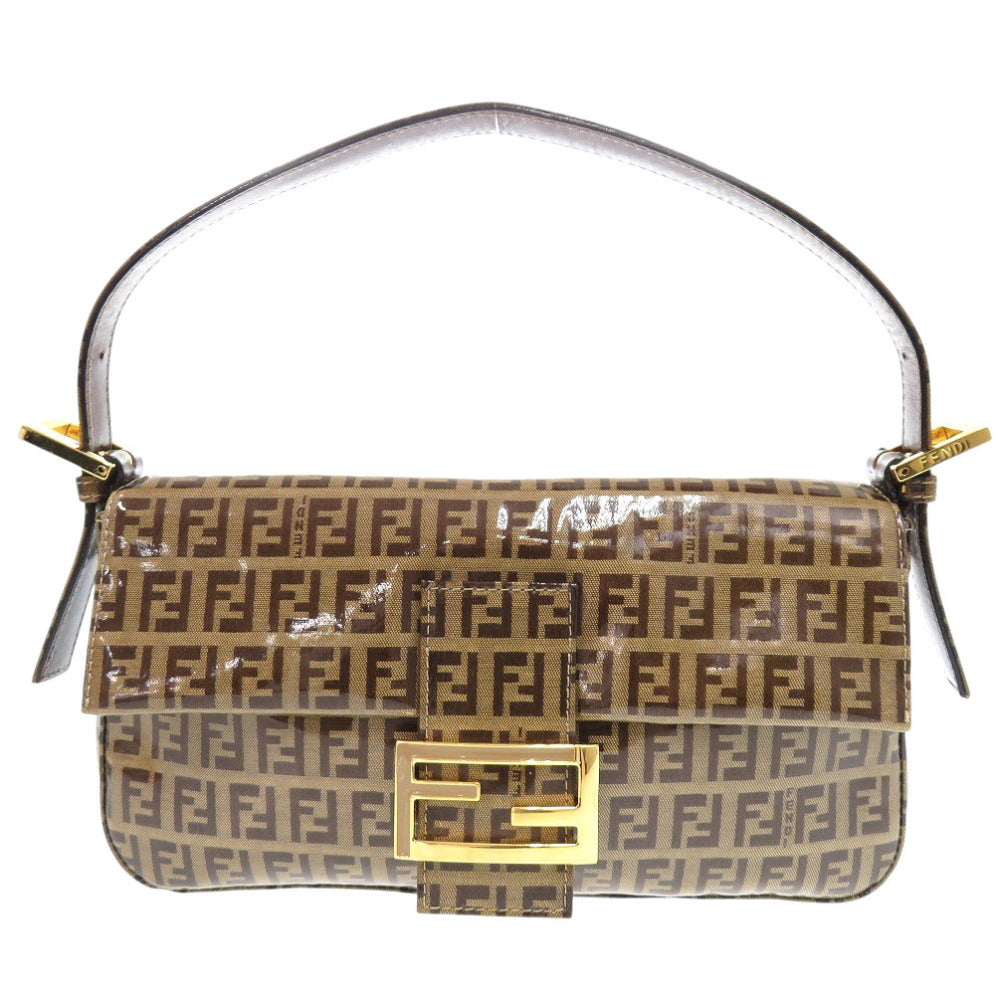 FENDI Handbag 2408264 Coated canvas Brown Zucchino Mamma Bucket Women