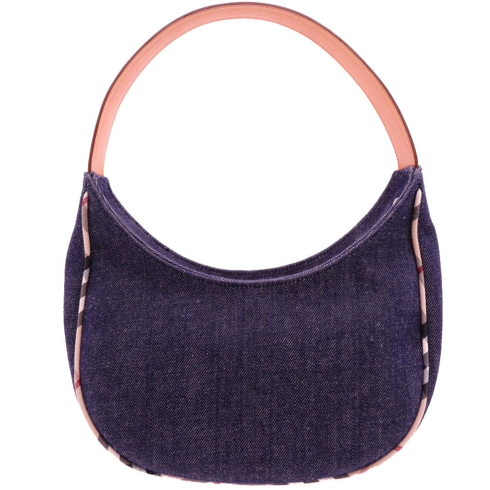 BURBERRY Shoulder Bag denim Navy Nova Check Women