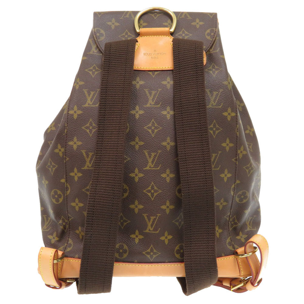 LOUIS VUITTON Backpack M51135 Monogram canvas Brown Monogram MontsourisGM Women