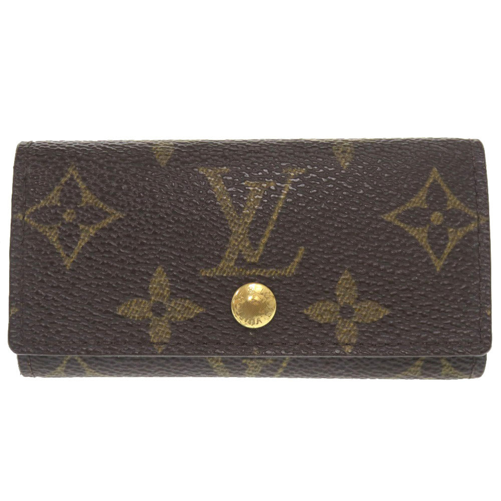 LOUIS VUITTON Key case Key holder  M69517 Monogram canvas Brown Monogram Multicles4 Women