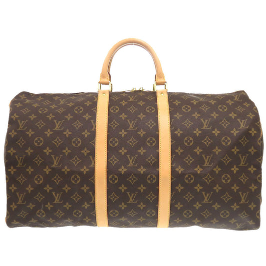 LOUIS VUITTON Boston Duffel bag M41424 Monogram canvas Brown Monogram Keepall 55