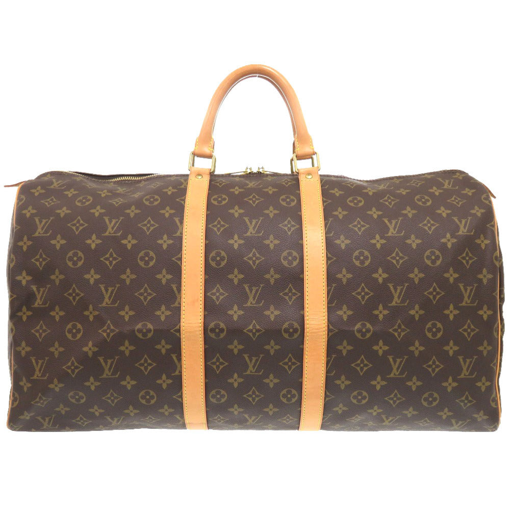 LOUIS VUITTON Boston Duffel bag M41424 Monogram canvas Brown Monogram Keepall 55