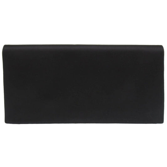 HERMES Clutch bag Satin black Fako Women(Unisex) Used