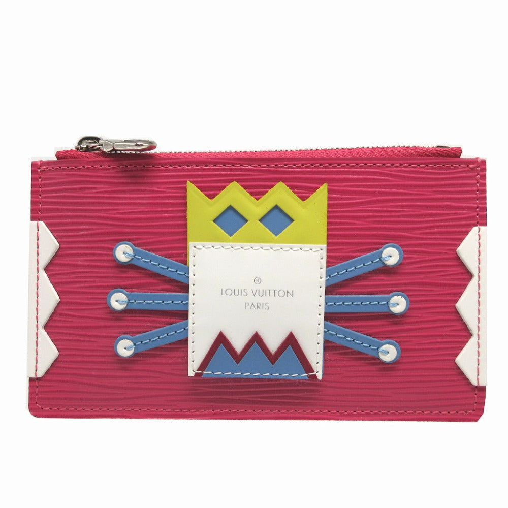 LOUIS VUITTON Coin case M60788 Epi Leather pink Epi Pochette Cle Tribal Mask unisex(Unisex)